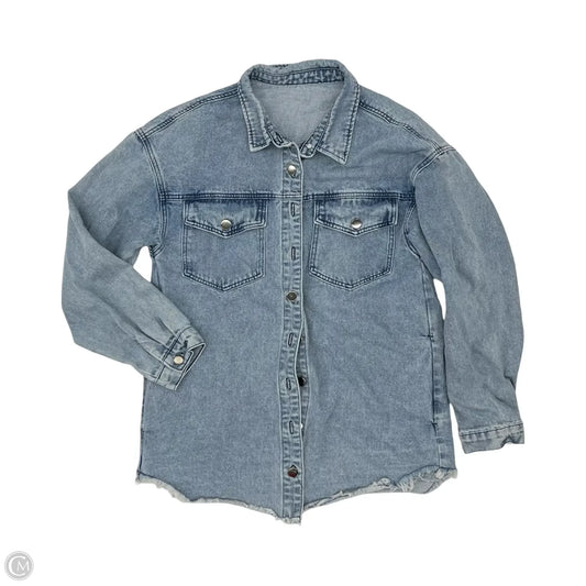 Jacket Denim By Clothes Mentor In Blue Denim, Size: M