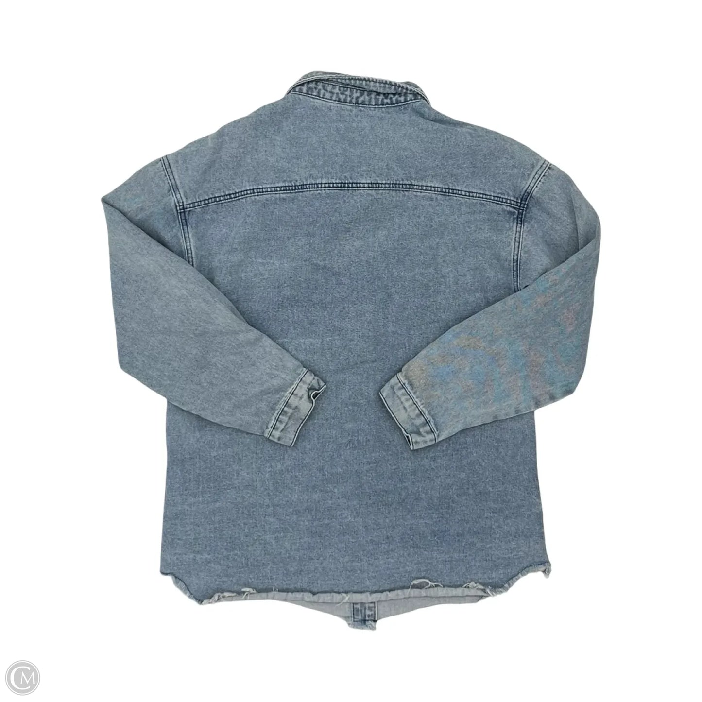Jacket Denim By Clothes Mentor In Blue Denim, Size: M