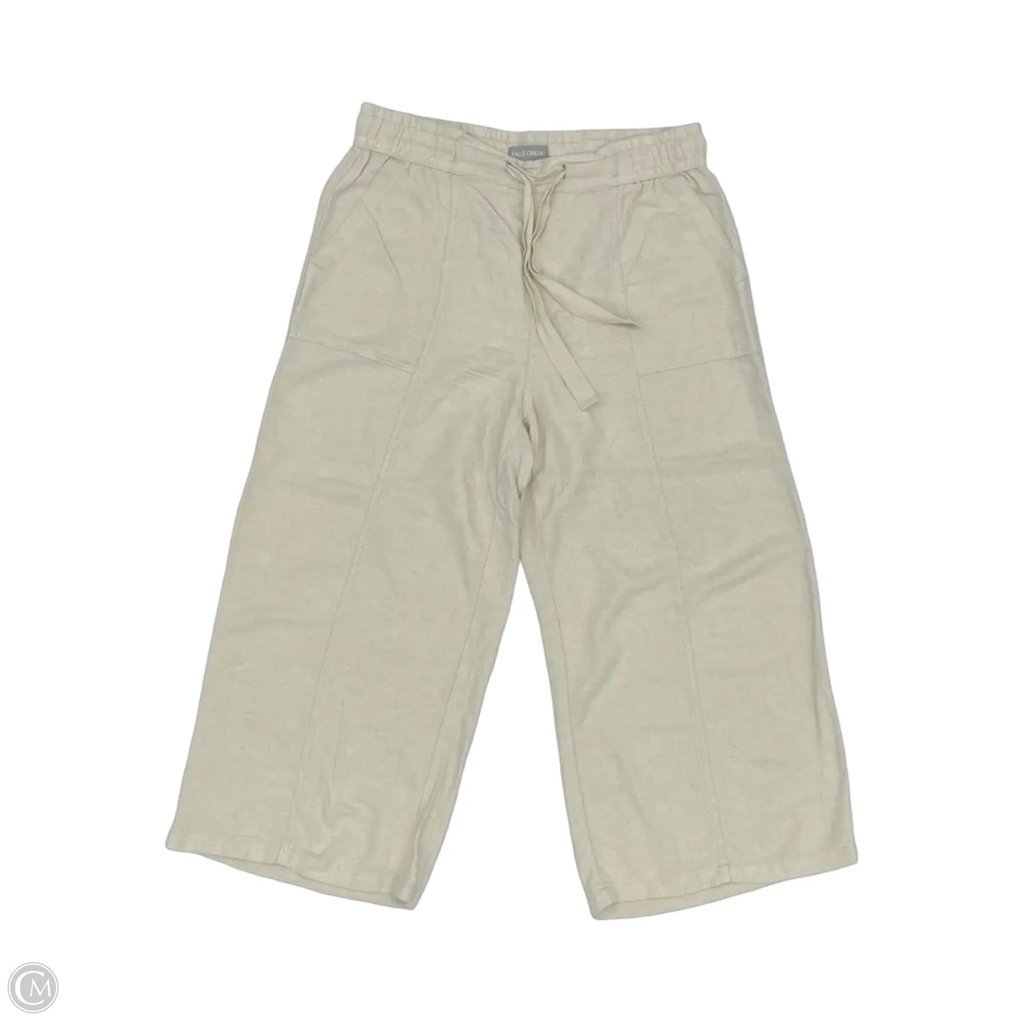 Pants Wide Leg By Falls Creek In Tan, Size: L