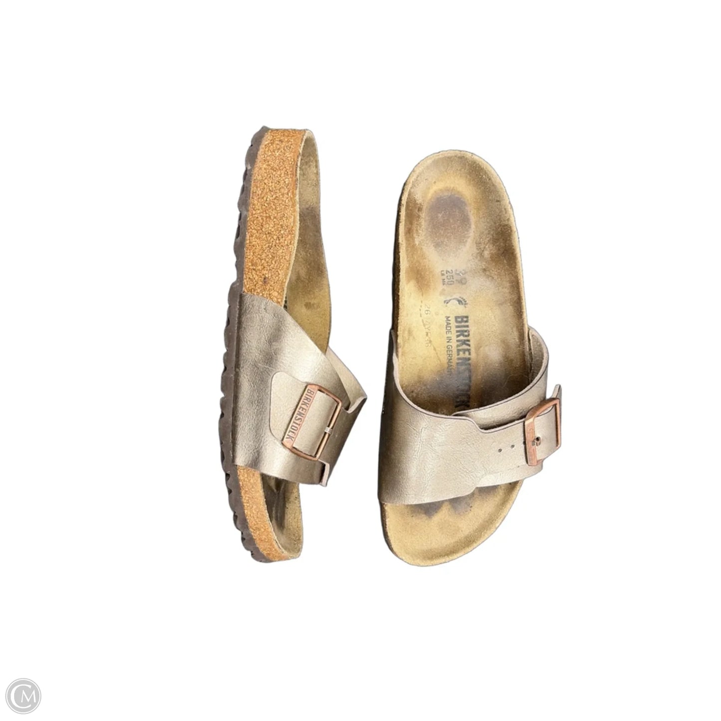 Sandals Flats By Birkenstock In Bronze, Size: 8