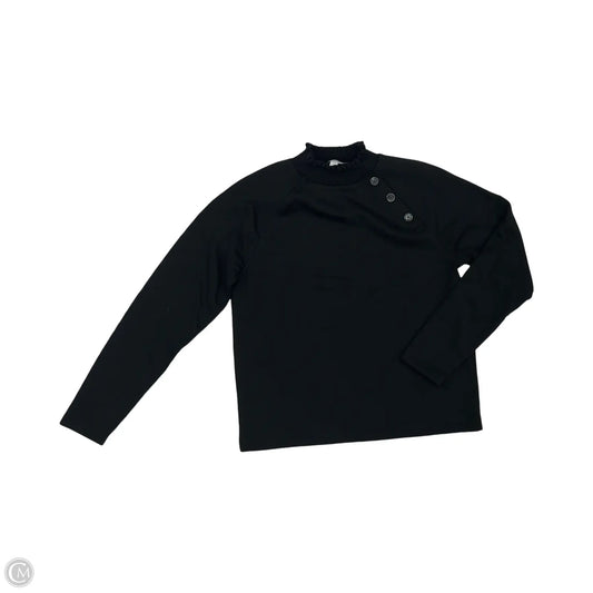 Top Long Sleeve By Loft In Black, Size: S