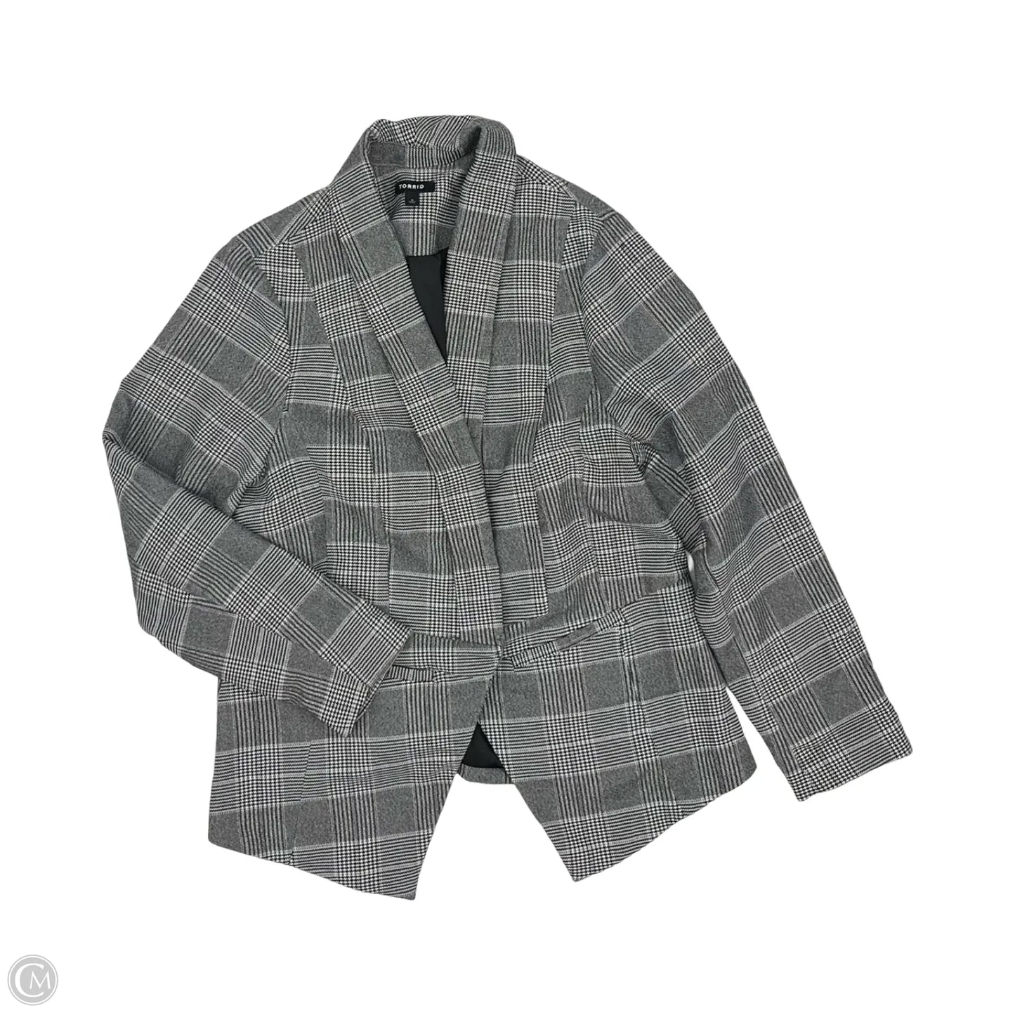 Blazer By Torrid In Black & Cream, Size: 3x