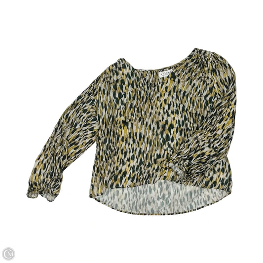 Blouse Long Sleeve By Velvet By Graham & Spencer In Multi-colored, Size: Xs