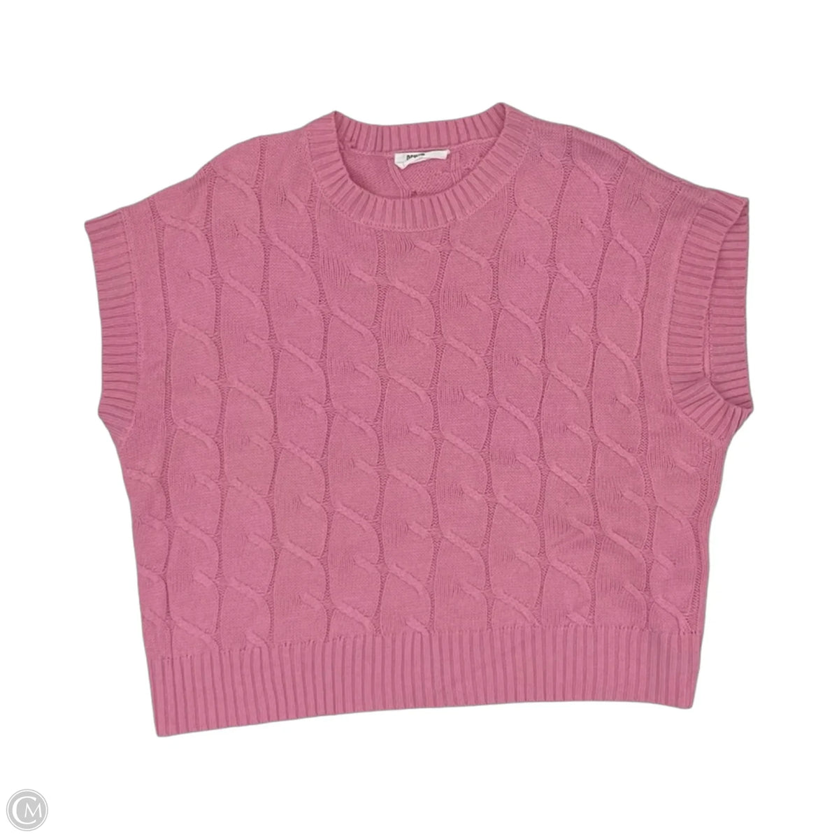 Sweater Short Sleeve By Double Zero In Pink, Size: L