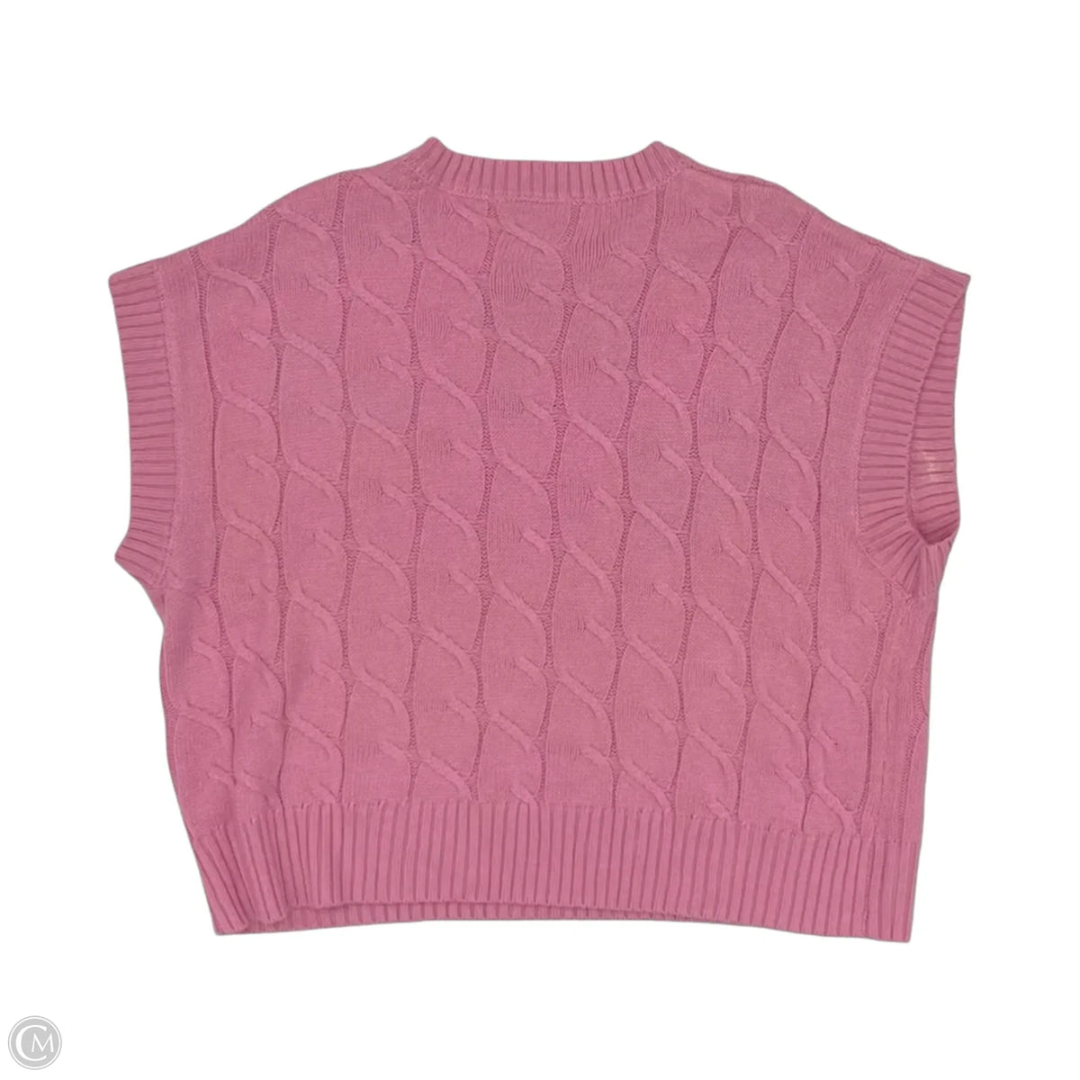 Sweater Short Sleeve By Double Zero In Pink, Size: L