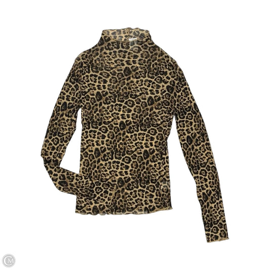 Blouse Long Sleeve By New In In Leopard Print, Size: M