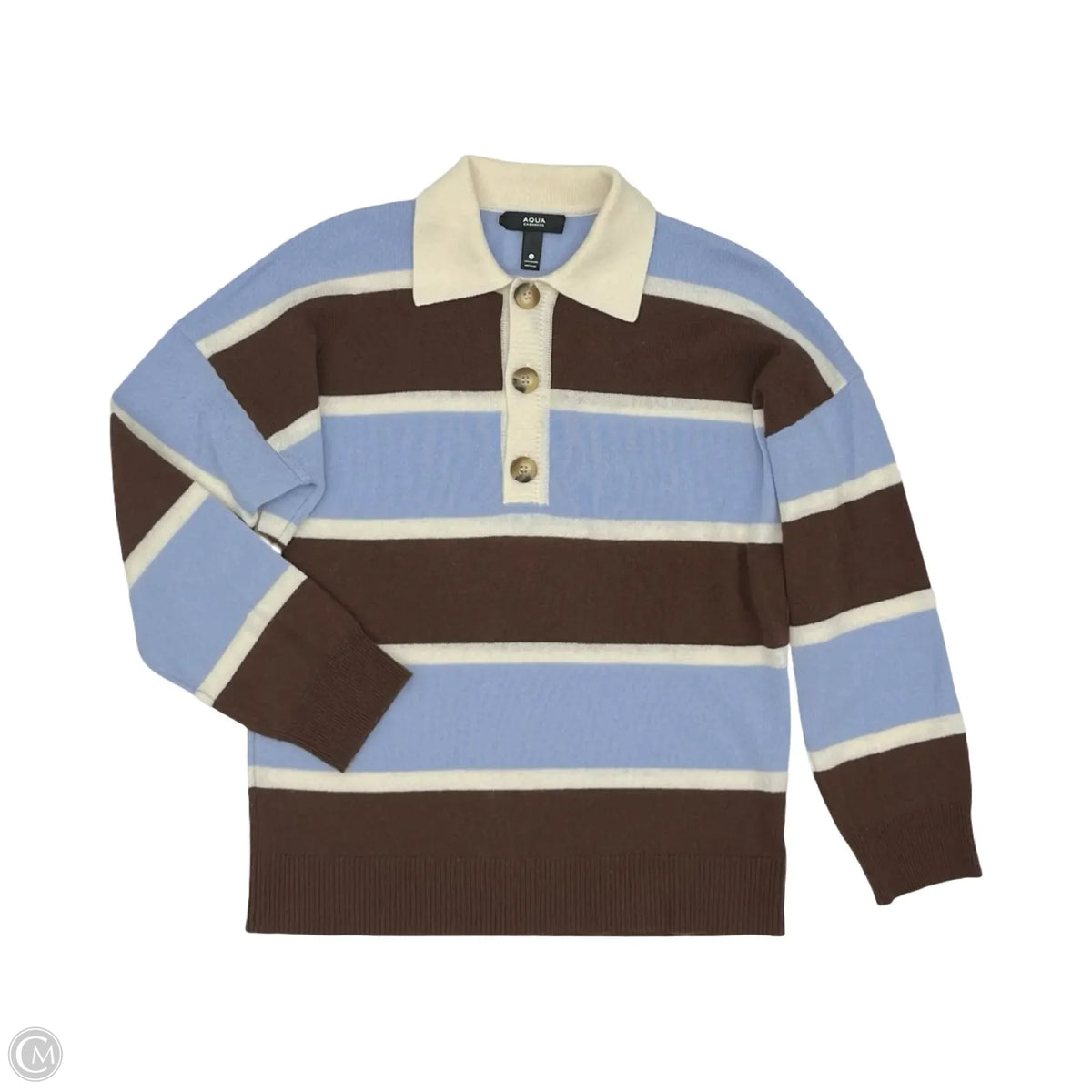 Sweater By Aqua In Striped Pattern, Size: Xs