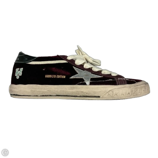 Shoes Luxury Designer By Golden Goose In Black & Red, Size: 9.5