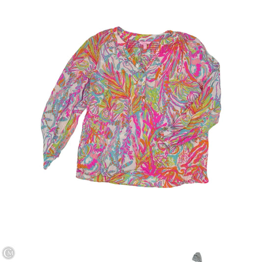 Top Long Sleeve Designer By Lilly Pulitzer In Multi-colored, Size: Xl