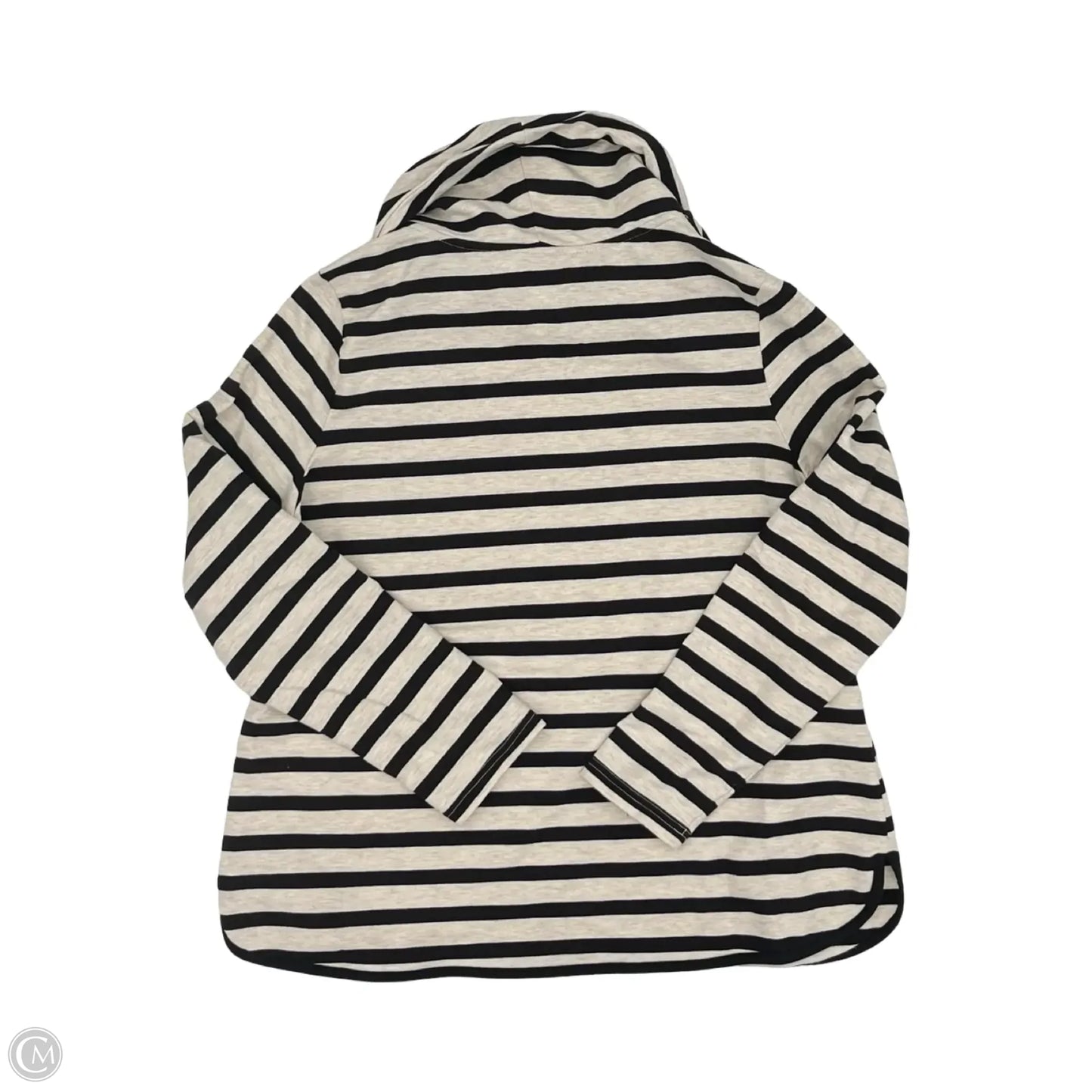 Top Long Sleeve By Croft And Barrow In Black & Tan, Size: Xl