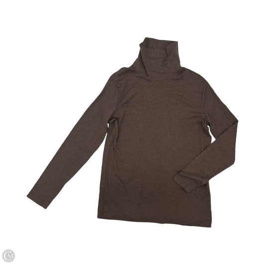 Top Long Sleeve By Eddie Bauer In Brown, Size: Xl