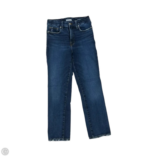 Jeans Straight By Good American In Blue Denim, Size: 6