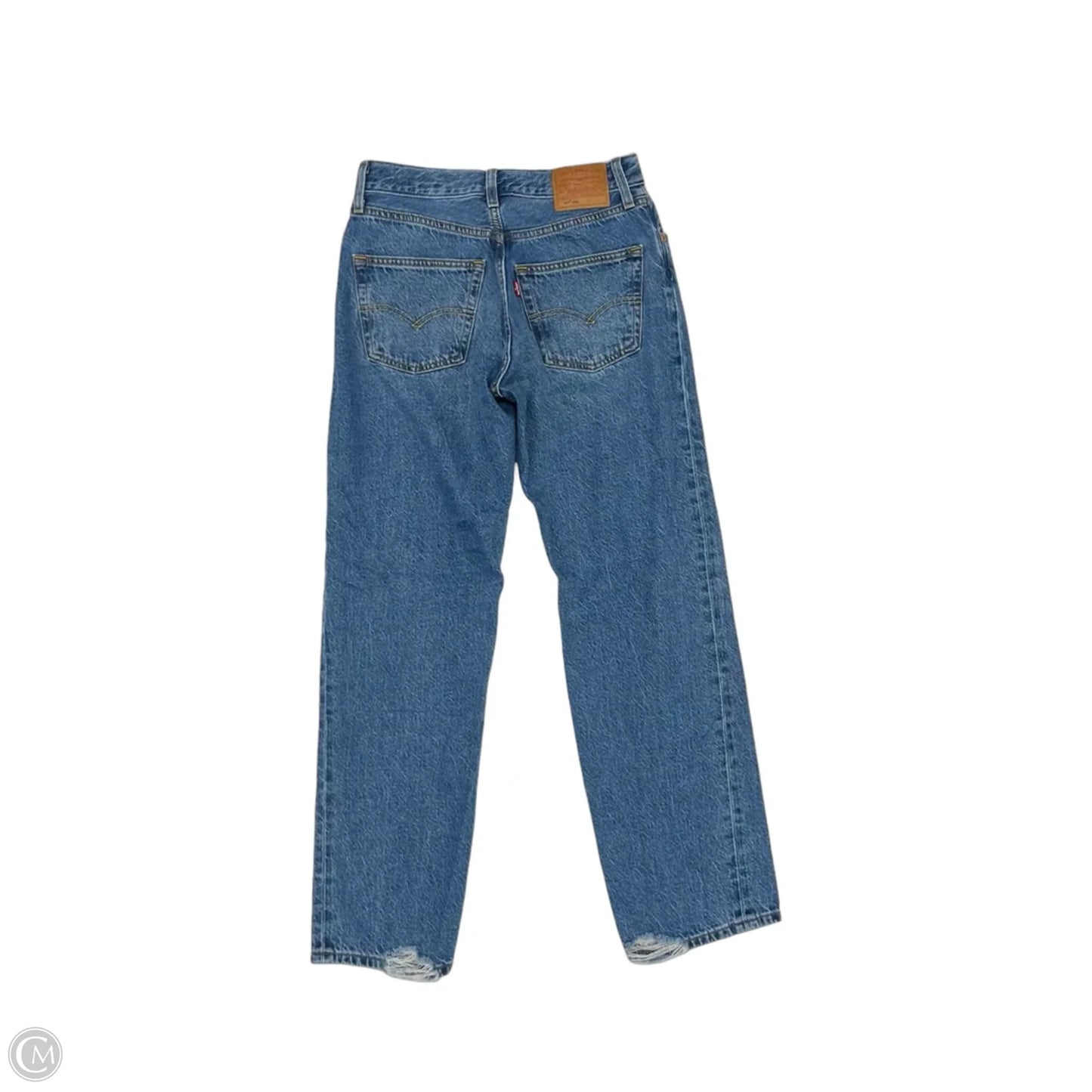 Jeans Straight By Levis In Blue Denim, Size: 2