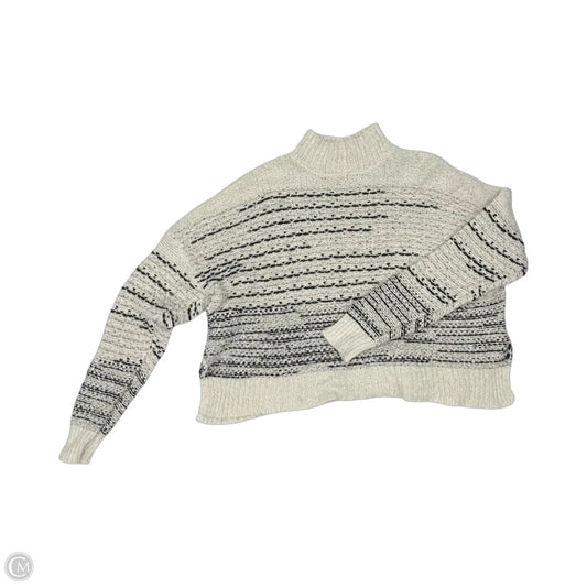 Sweater By Knox Rose In Black & Cream, Size: L