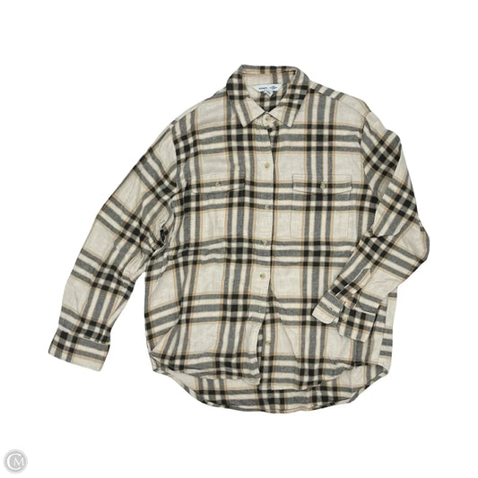 Top Long Sleeve By Old Navy In Black & Brown, Size: M