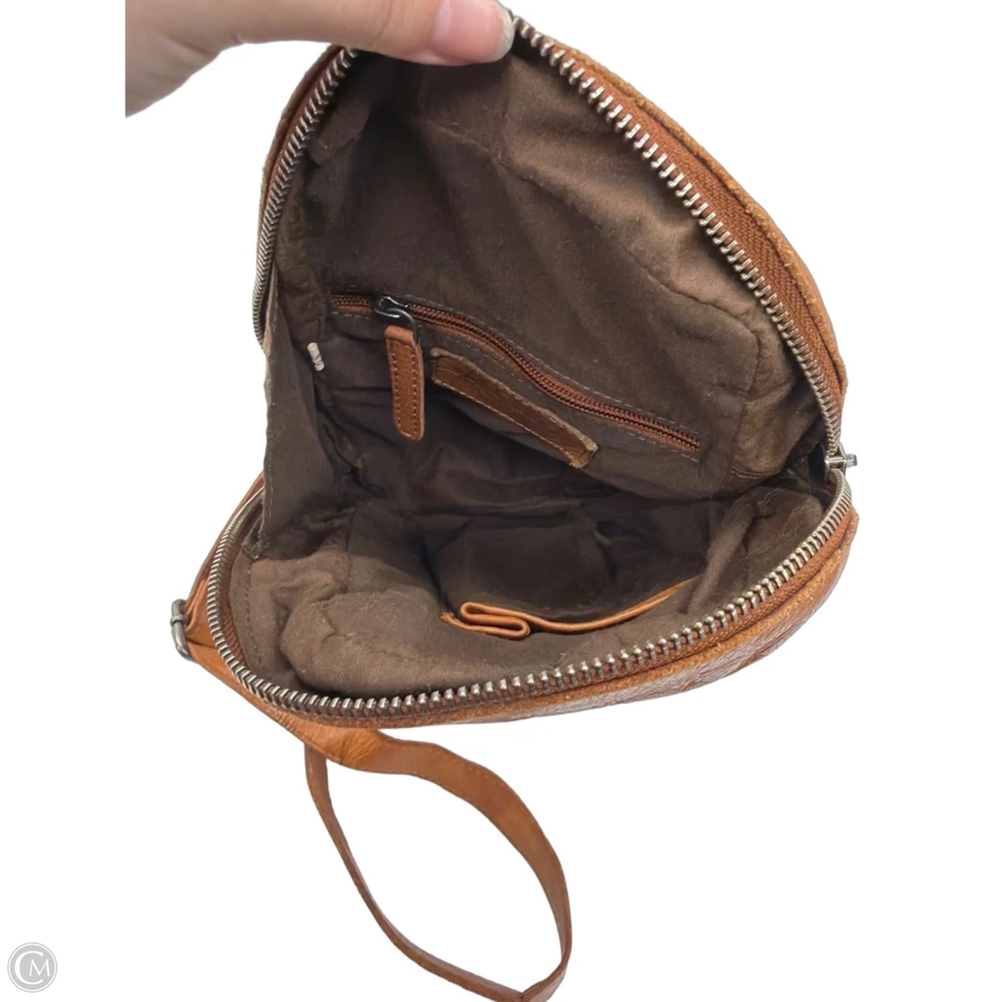 Crossbody Leather By Clothes Mentor, Size: Medium
