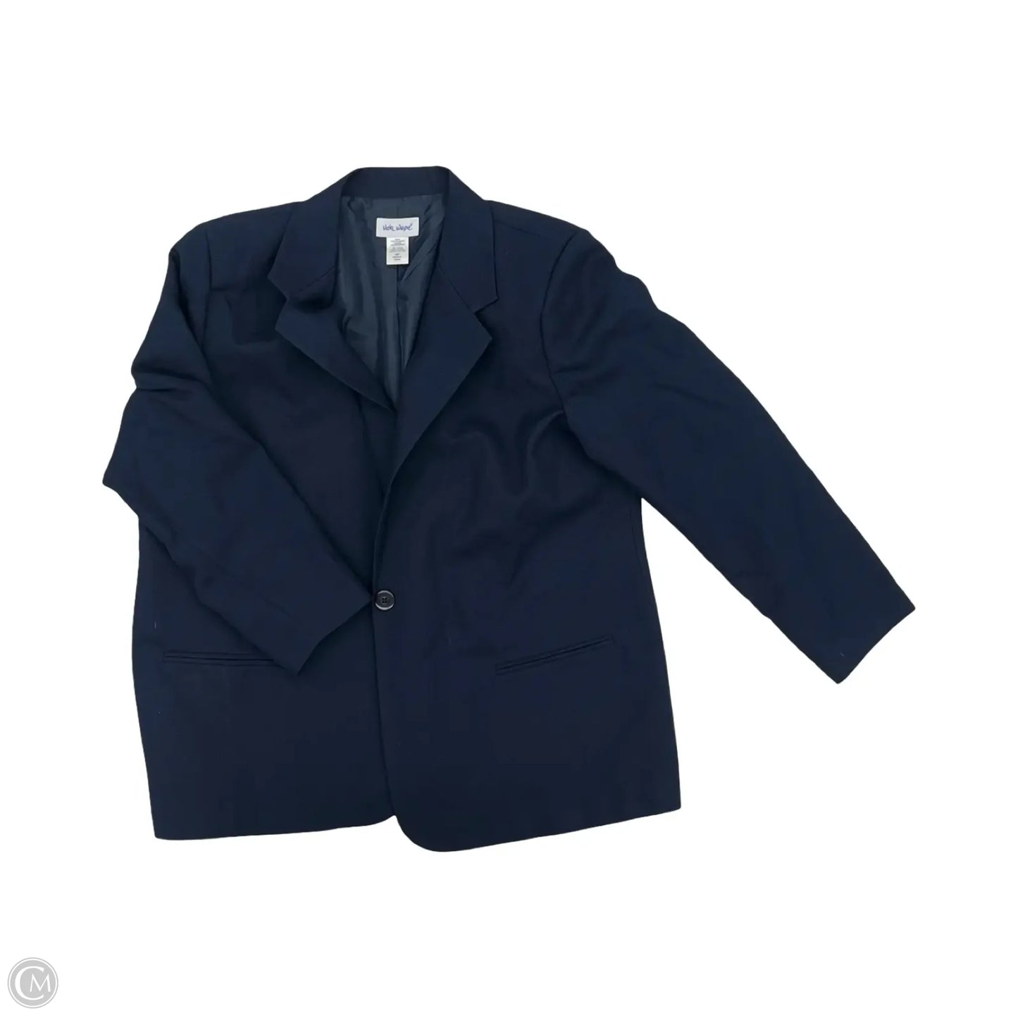 Blazer By Clothes Mentor In Navy, Size: 20