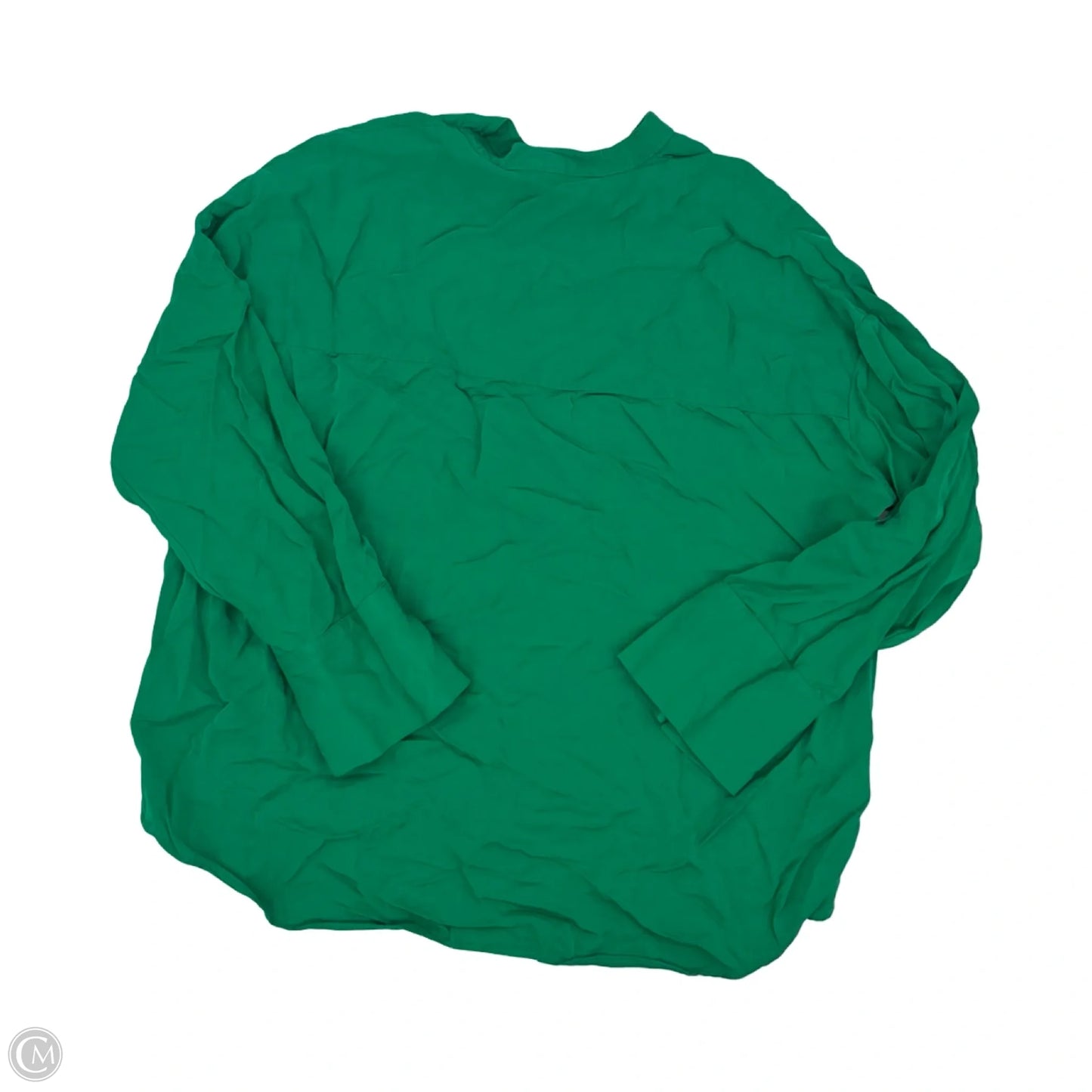 Blouse Long Sleeve By Zara In Green, Size: S