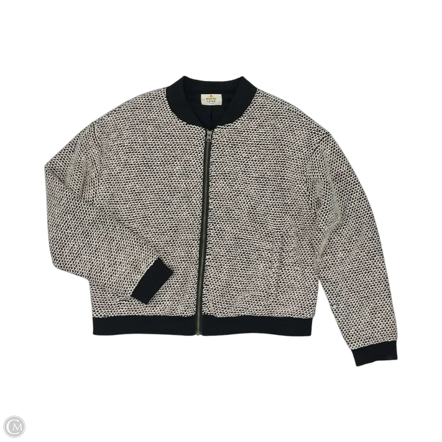 Jacket Other By Marine Layer In Black & Cream, Size: Xl