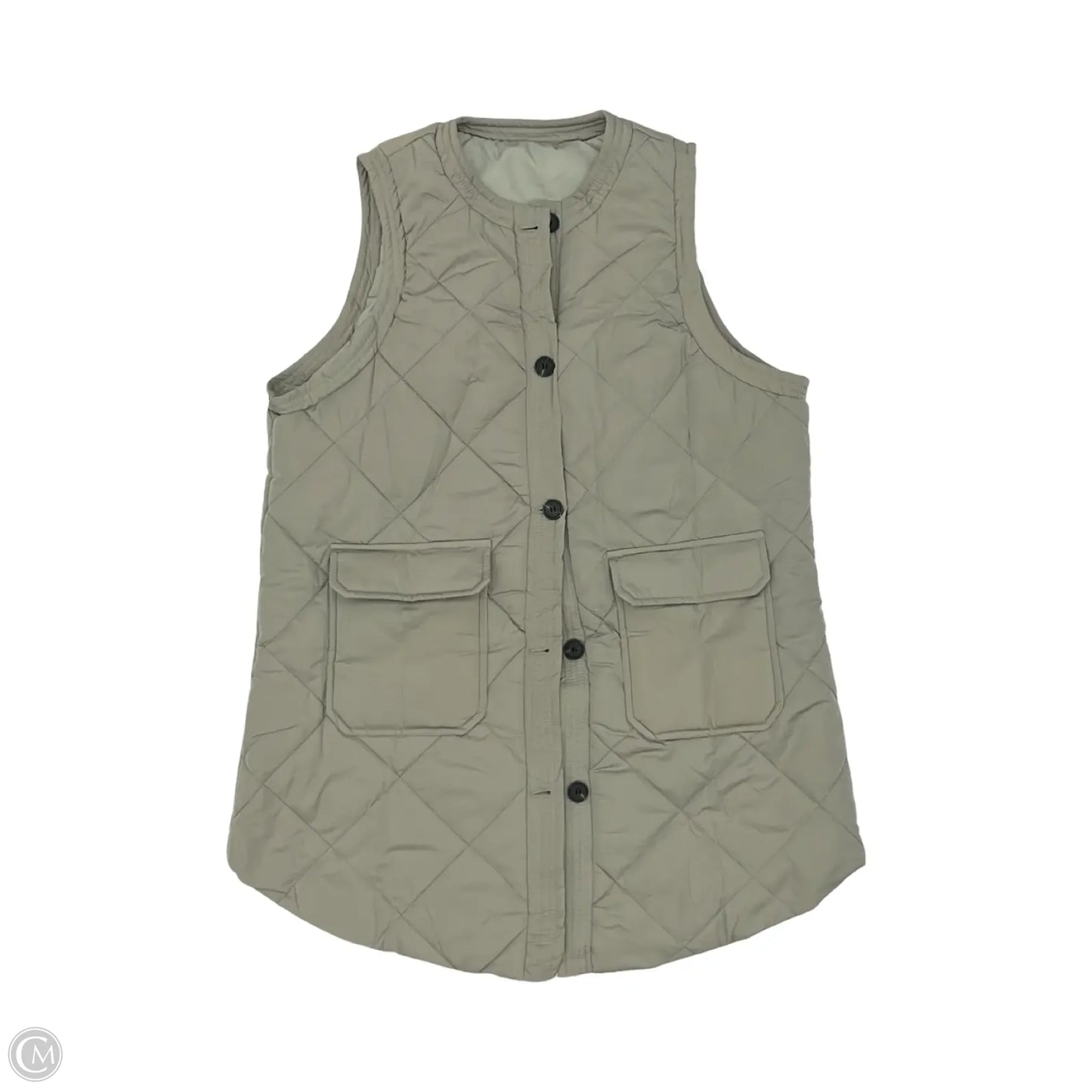 Vest Puffer & Quilted By Cmf In Green, Size: M