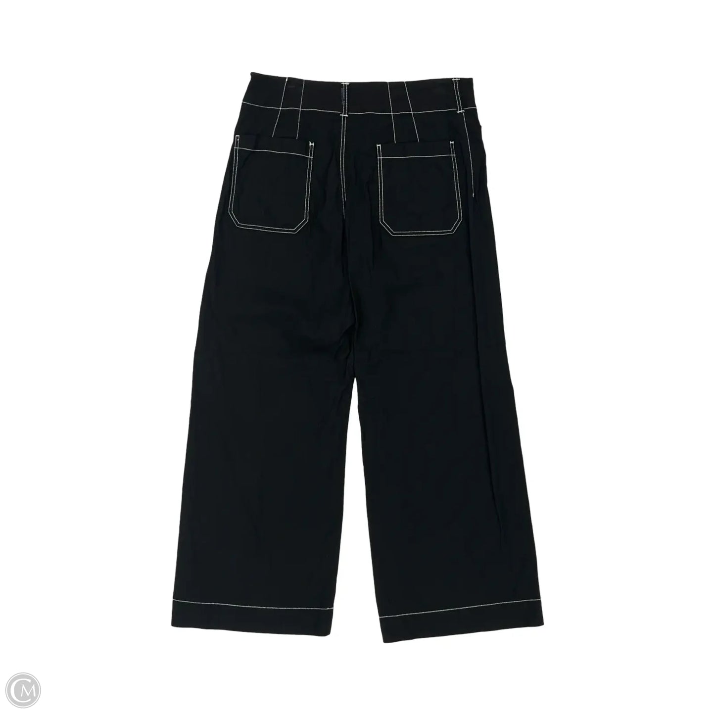 Pants Wide Leg By Maeve In Black & Cream, Size: 12