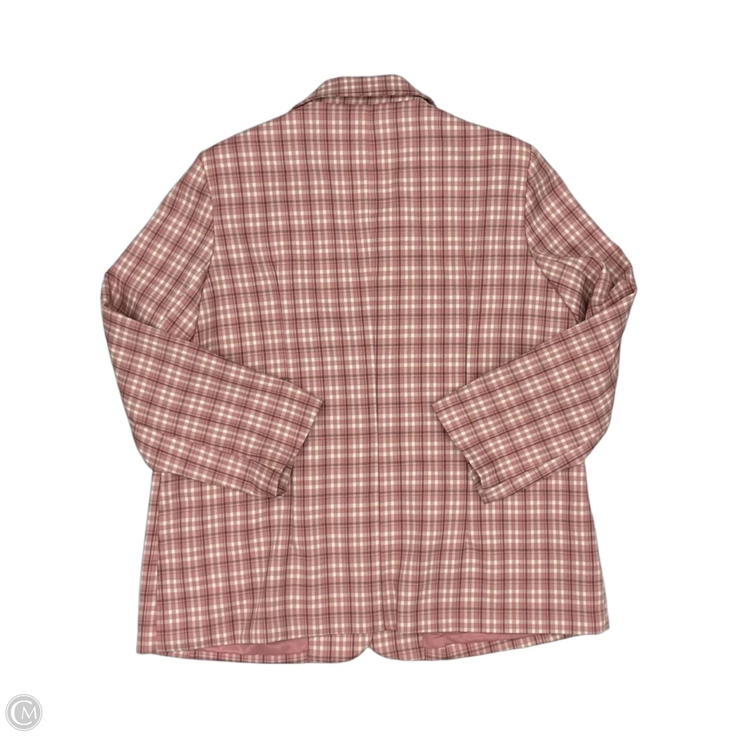 Blazer By Boohoo Boutique In Brown & Pink, Size: 16