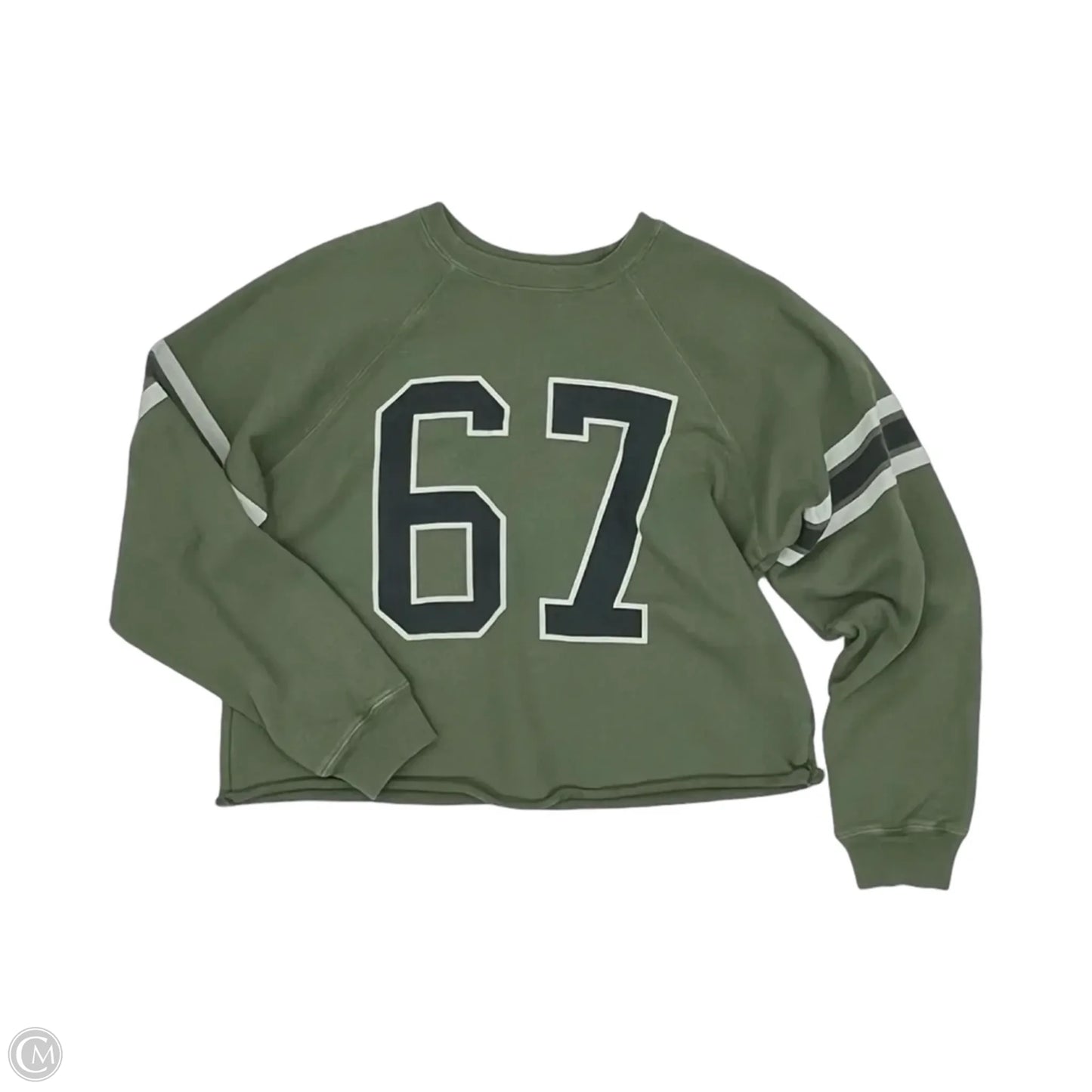 Top Long Sleeve By Clothes Mentor In Black & Green, Size: M