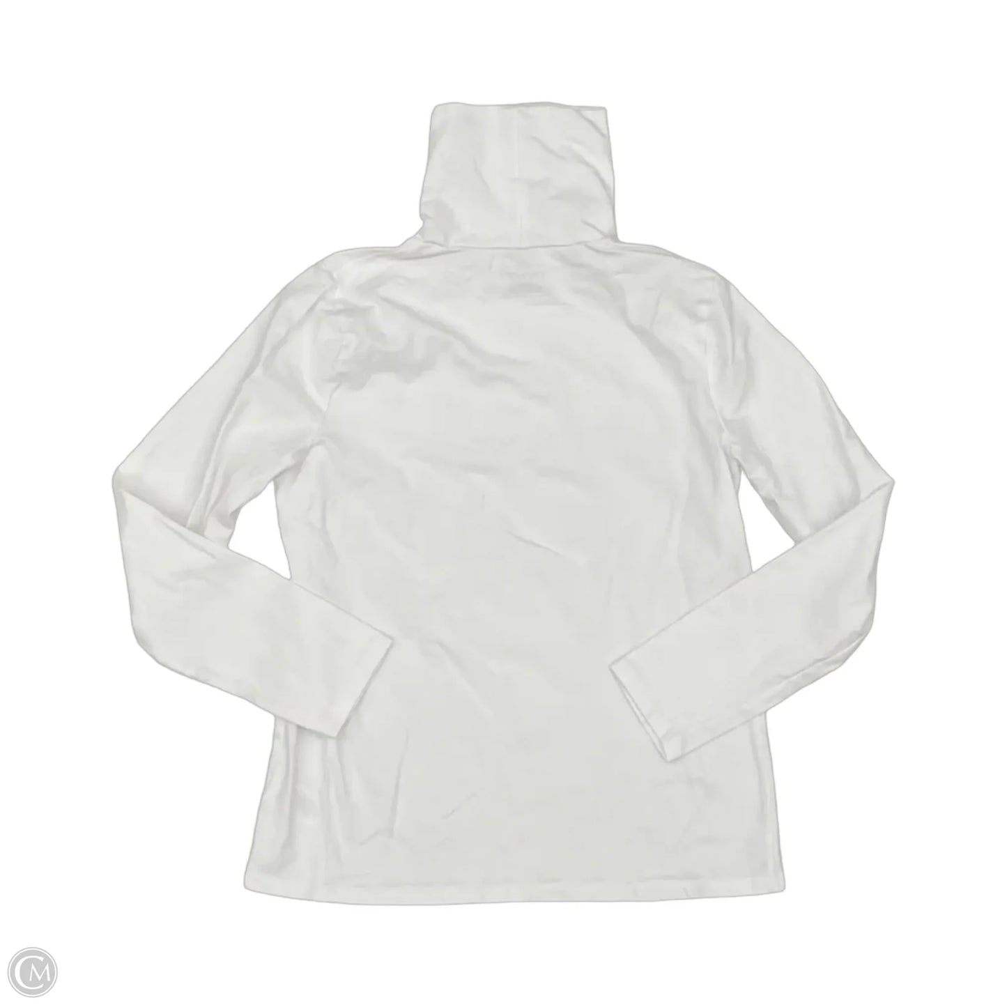Top Long Sleeve Basic By Talbots In White, Size: M