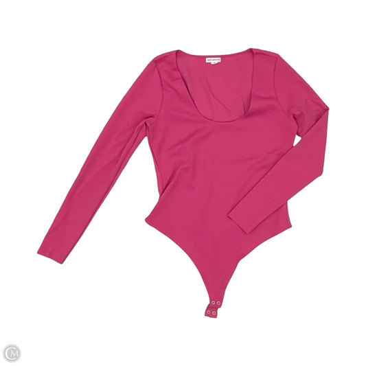 Bodysuit By Good American In Pink, Size: Xl