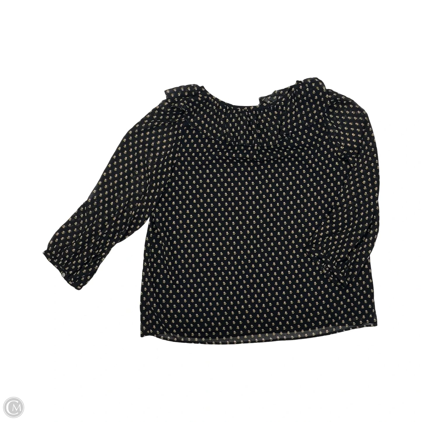 Blouse Long Sleeve By Loft In Floral Print, Size: L