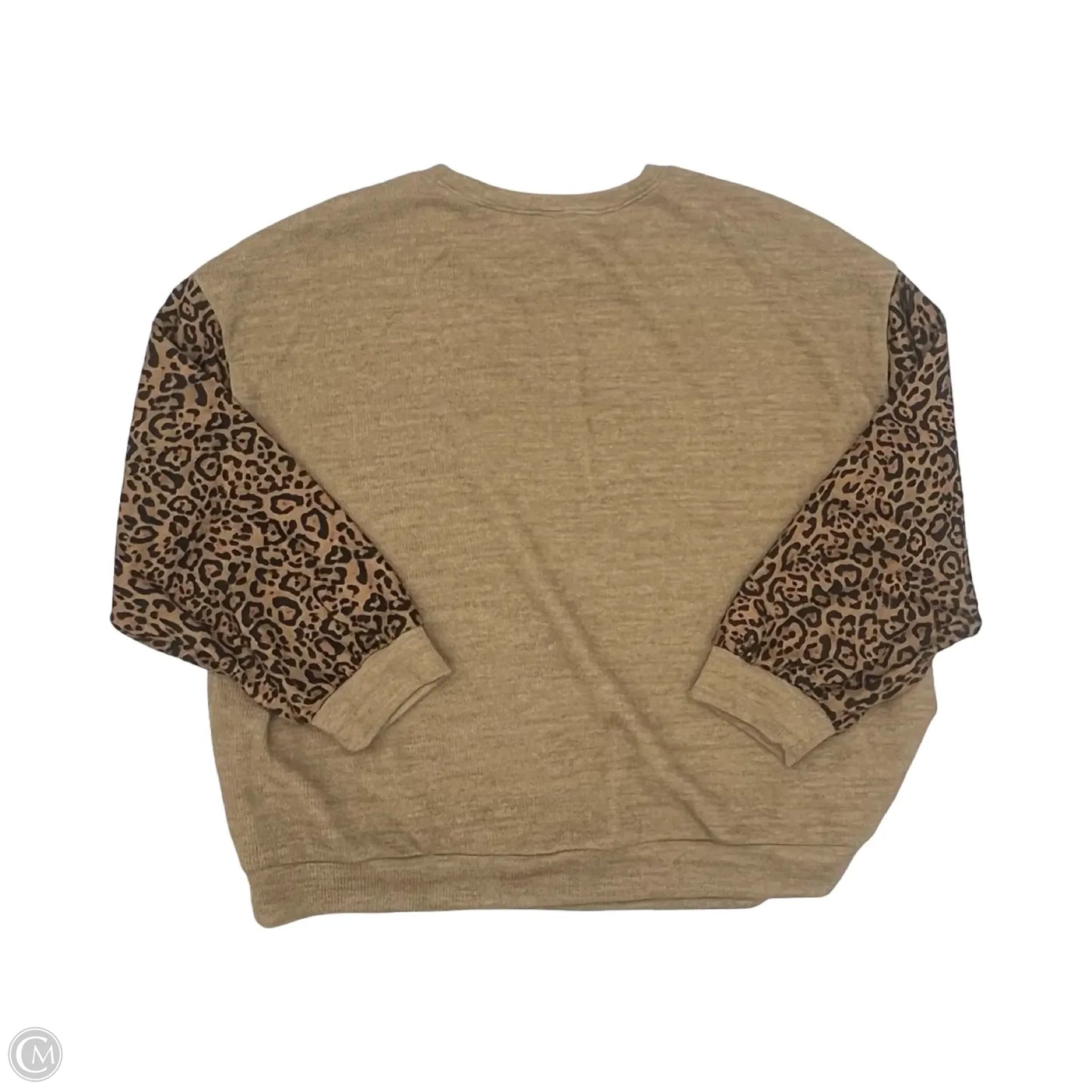 Top Long Sleeve By Shein In Brown, Size: 4x