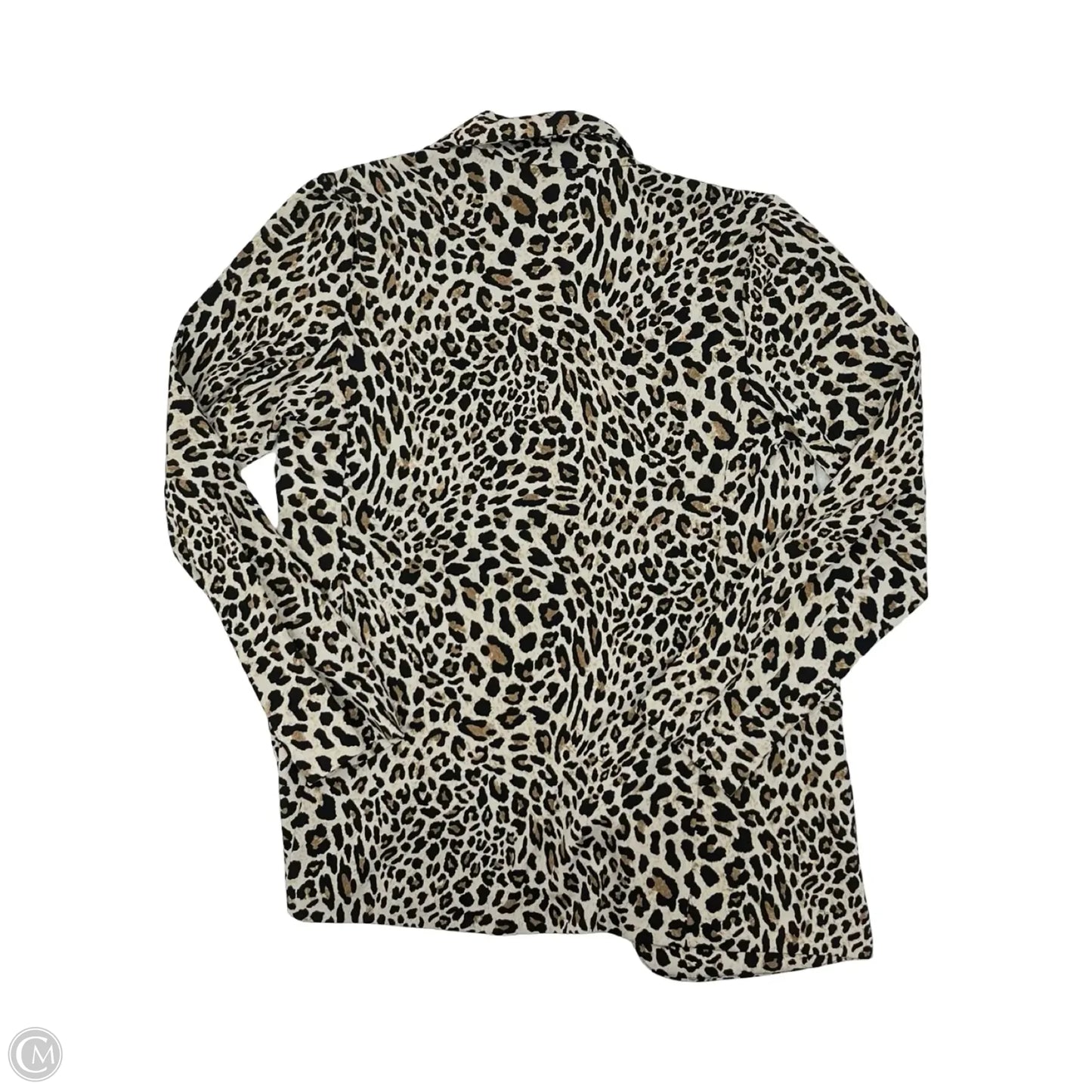 Blazer By Susan Graver In Leopard Print, Size: S
