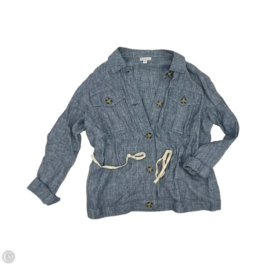 Blouse Long Sleeve By J. Jill In Blue, Size: S