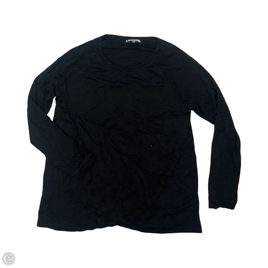 Top Long Sleeve By Clothes Mentor In Black, Size: Xxl