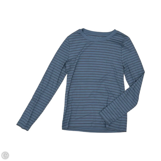 Top Long Sleeve By Loft In Blue & Brown, Size: L