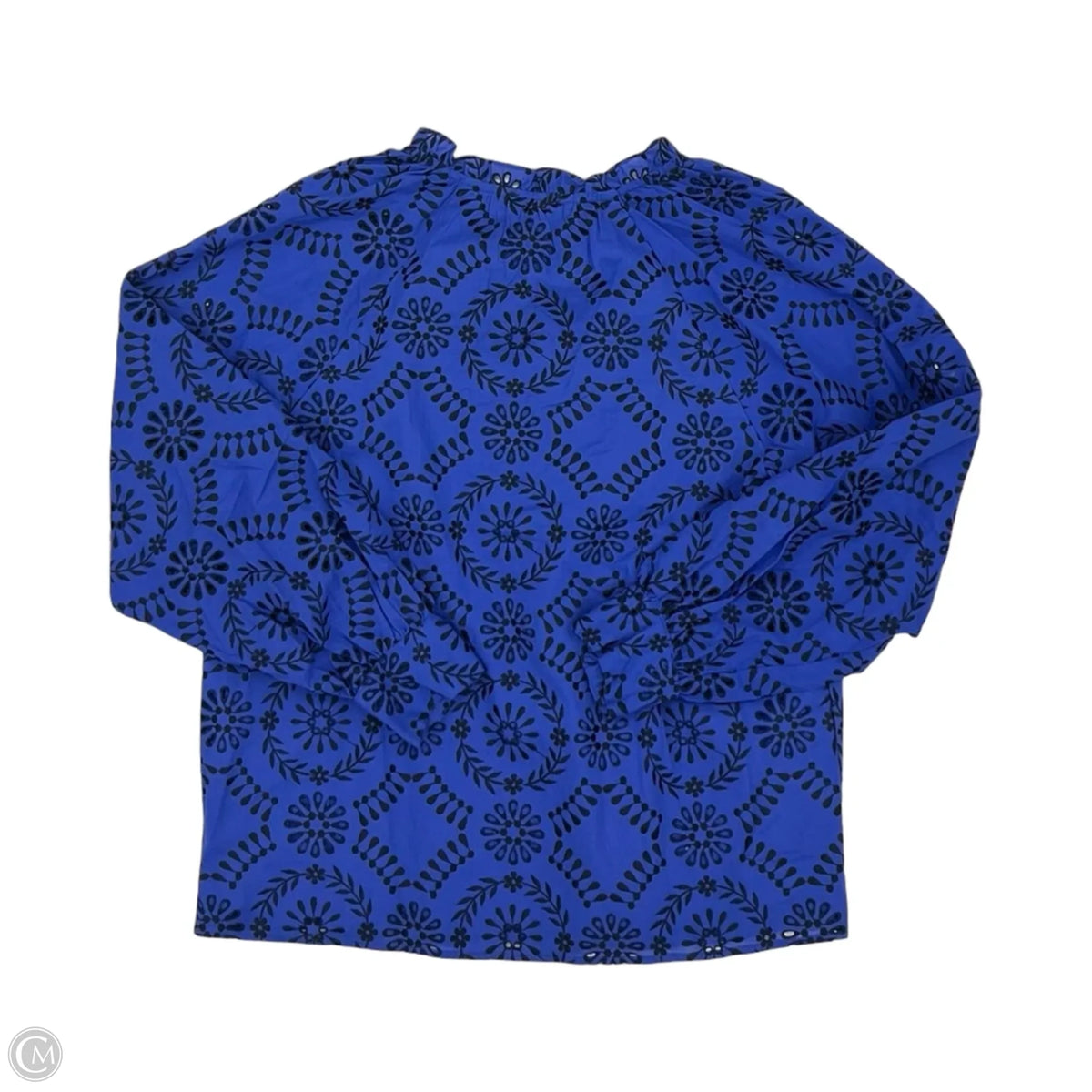 Top Long Sleeve By Talbots In Blue, Size: Mp