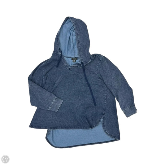 Top Long Sleeve By Jones And Co In Blue, Size: 2x