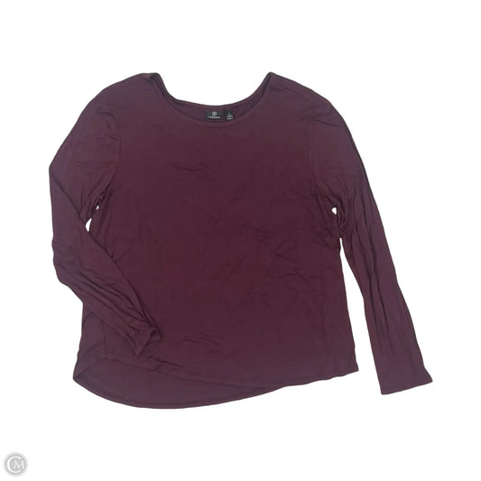 Top Long Sleeve By Versona In Red, Size: L