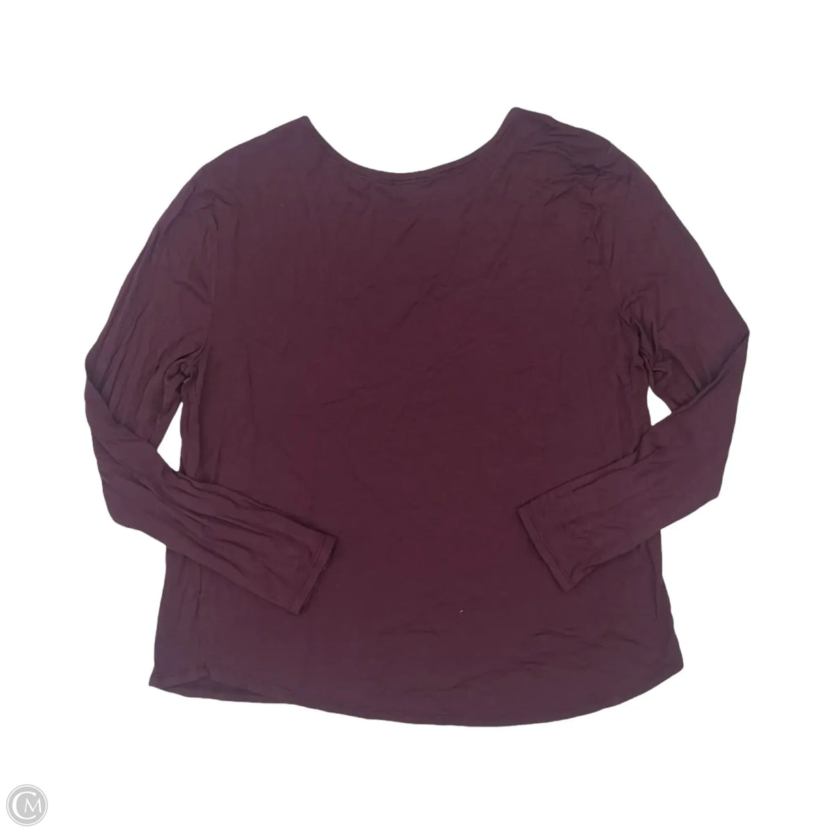 Top Long Sleeve By Versona In Red, Size: L