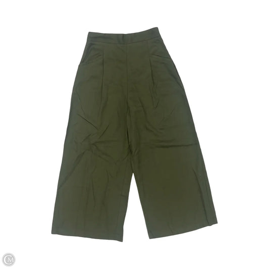 Pants Wide Leg By Zara In Green, Size: S