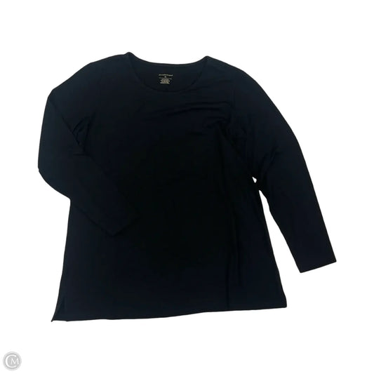 Top Long Sleeve By Christopher And Banks In Black, Size: Xl