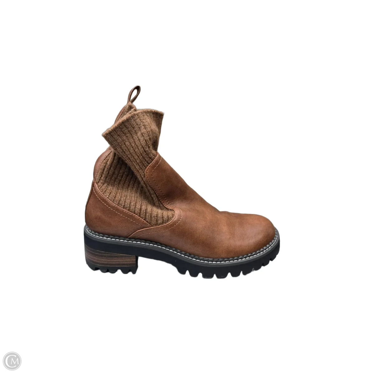 Boots Ankle Heels By Universal Thread In Brown, Size: 10
