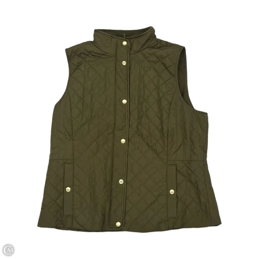 Vest Puffer & Quilted By Talbots In Green, Size: Xl