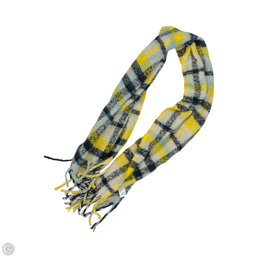 Scarf Winter By Clothes Mentor In Blue & Yellow