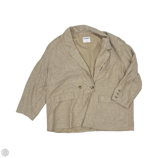 Blazer By Old Navy In Tan, Size: 2x