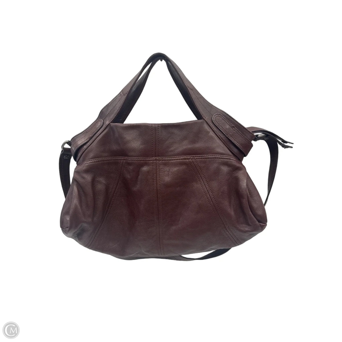 Handbag Leather By B. Makowsky, Size: Medium