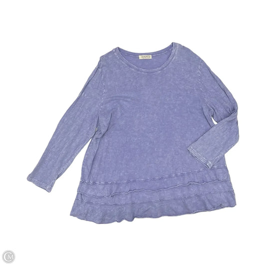Top Long Sleeve By Jess And Jane In Purple, Size: 1x