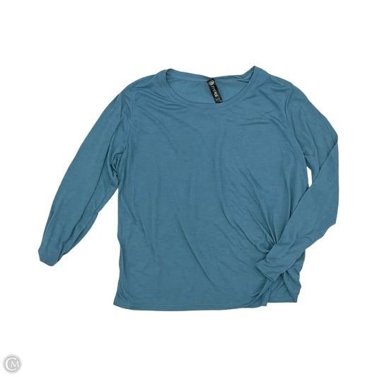 Top 3/4 Sleeve By Mpg In Blue, Size: Xl