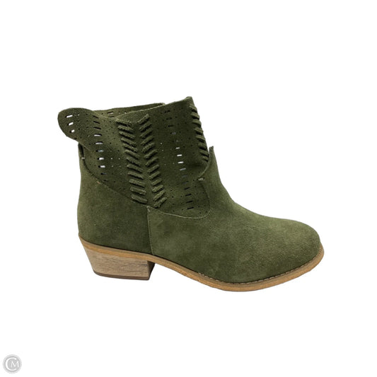 Boots Leather By Coldwater Creek In Green, Size: 7.5