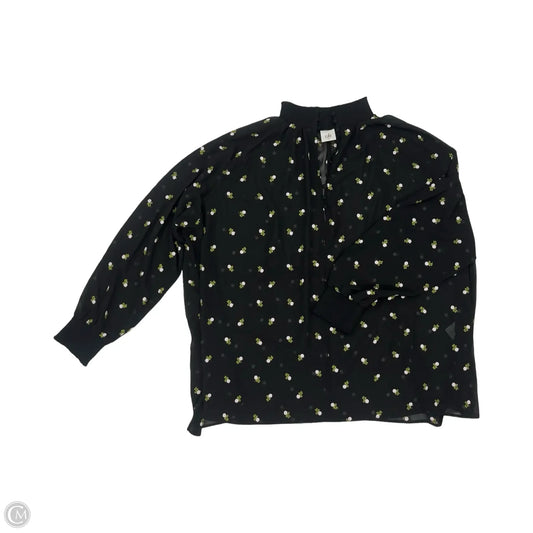 Blouse Long Sleeve By Cabi In Floral Print, Size: Xl